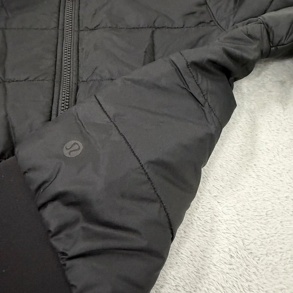 Lululemon Non Stop Bomber Reversible Jacket Womens 2 Black Lightweight LW4AEVS